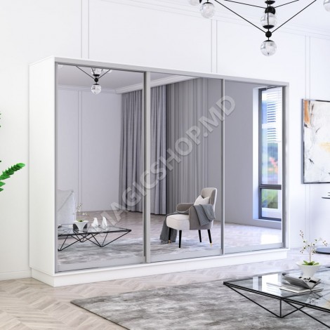Dulap Fox 300-360x60x220H cm cu uși glisante oglindă